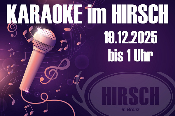 KARAOKE im HIRSCH